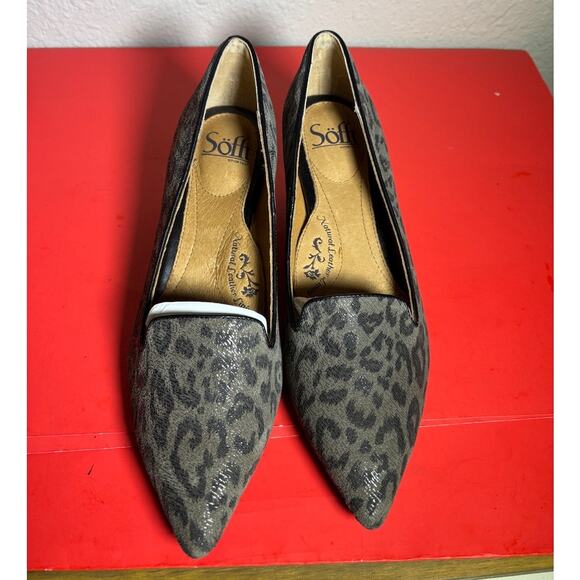 Sofft Women's Vesper Gray Animal Print Pumps size 8 Narrow NWOT - Picture 1 of 10